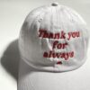 【Unisex】melple | メイプル　 melple×SALVAGE PUBLIC Thank you CAP - WHITE - 画像 (3)