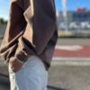 【Unisex】WALLA WALLA SPORT | ワラワラスポーツ　13oz Crew Sweat Shirt  - MOCHA - 画像 (4)