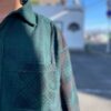 【Unisex】Rebuild by Needles | リビルドバイニードルズ　Flannel Shirt  7Cut Wide Sht / Over Dye - GREEN Ⅱ - 画像 (4)