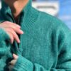 【Unisex】NEEDLES | ニードルズ　Zipped Mohair Cardigan - EMERALD [NS283] - 画像 (3)