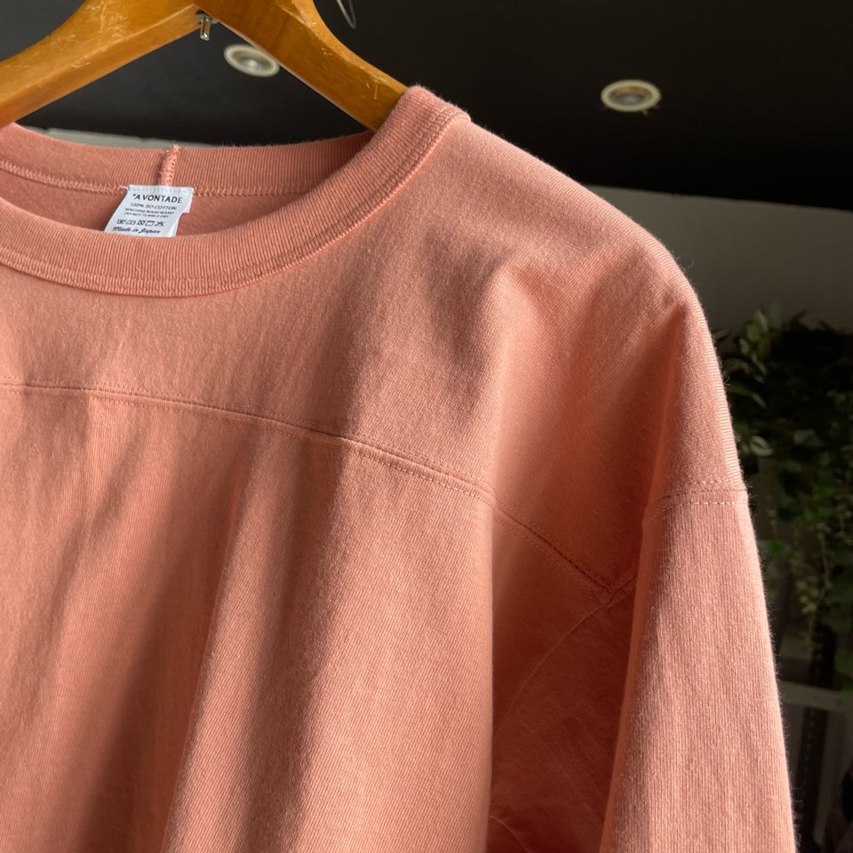 【Men's】*A VONTADE | アボンタージ 7.5oz FootBall T-Shirt - CORAL - 画像 (10)