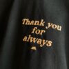 【Unisex】melple | メイプル　melple×SALVAGE PUBLIC Thank you Longsleeve - BLACK - 画像 (4)