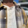 【Men's】BIG MIKE | ビッグマイク　Heavy Flannel Shirts - YEL×GRY×OFF - 画像 (4)