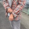 【Men's】BIG MIKE | ビッグマイク　Heavy Flannel Shirts - GRAY×YEL×RED - 画像 (4)