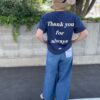 【Unisex】melple | メイプル　melple×SALVAGE PUBLIC Thank you Shortsleeve - NAVY - 画像 (14)
