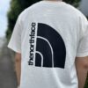【Men's】THE NORTH FACE | ザ・ノースフェイス　S/S Run Mesh Half Dome Tee - GS グレイッシュホワイト [NT32471] - 画像 (2)