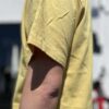 【Unisex】free rage | フリーレイジ　Rycycle Cotton Tee Solid - YELLOW - 画像 (5)