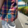 【Men's】EEL Products | イールプロダクツ　花火シャツ - PURPLE CHEACK - 画像 (5)