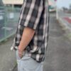 【Men's】BIG MIKE | ビッグマイク　Rayon Mix Ombre Check S/S Shirts - GRAY × PINK - 画像 (3)