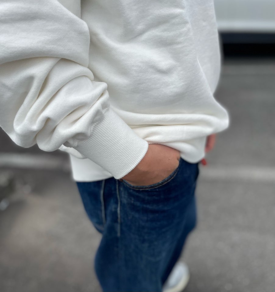 【Unisex】free rage | フリーレイジ "STANDARD" Crew Neck Sweat - WHITE - 画像 (5)