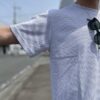 【Men's】FRANK & MORRIS | フランクアンドモリス　F&M MOIRE Tee 02 -  WHITE / NAVY - 画像 (4)