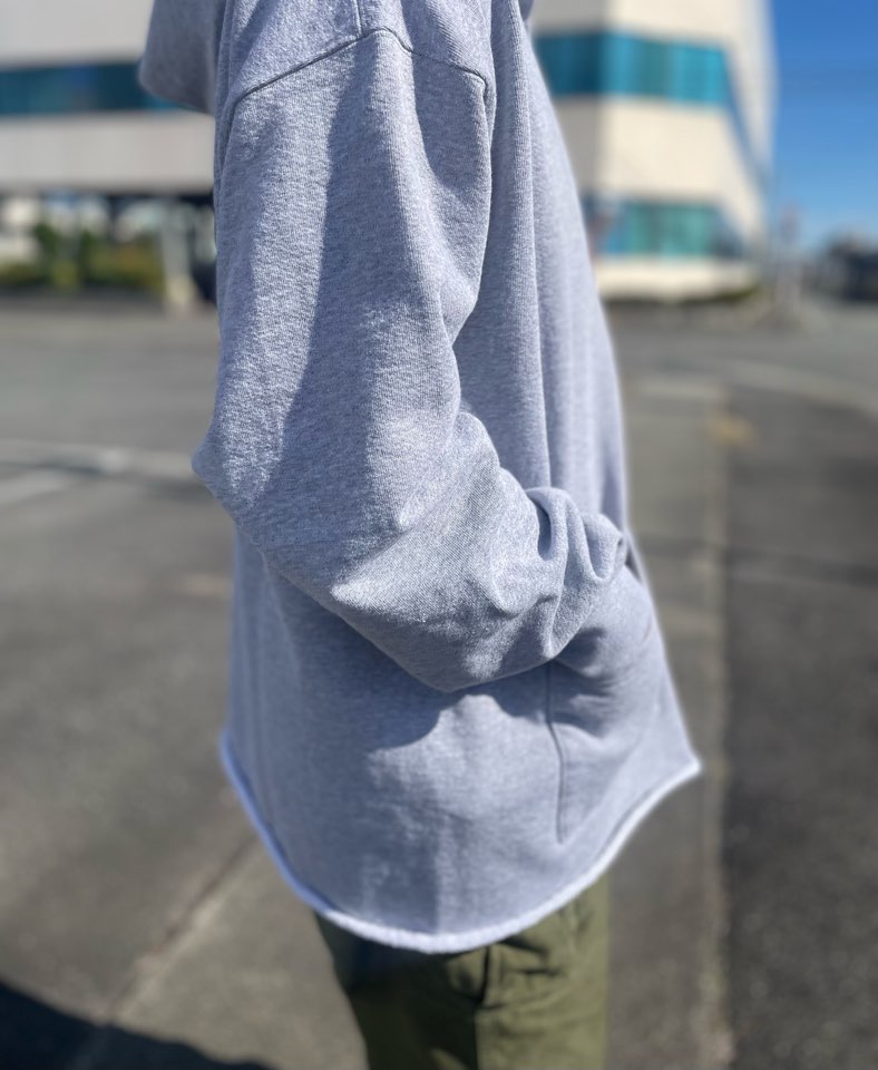 【Unisex】WALLA WALLA SPORT | ワラワラスポーツ 13oz Full Zip Hoodie - HEATHER GREY - 画像 (5)