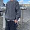 【Unisex】Import Brand　Garment Dyed Crew Swat - BLACK - 画像 (2)