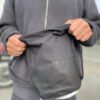 【Unisex】ARTS & CRAFTS | アーツアンドクラフツ　《CALF LEATHER COMBO》 Draestring Pouch M - BLACK - 画像 (7)