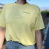 【Ladies】patagonia | パタゴニア　Kid's Cap Silkweigt T-Shirt - RIDGE RISE MOONLIGHT : MILLED YELLOW [62380] - 画像 (6)