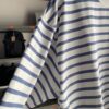【Men's】melple | メイプル　The American Ringer Border L/S - WHITE / BLUE - 画像 (13)