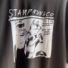 【Unisex】STAMP Run&Co | スタンプ ランアンドカンパニー　STAMP Wide Tee "TWO CATS" - BLACK - 画像 (10)