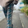 【Unisex】NEEDLES | ニードルズ　W.U.Tucked Side Tab Trouser - BEIGE / BLUE - 画像 (2)