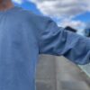 【Unisex】Import Brand　Garment Dyed Crew Swat - BLUE - 画像 (5)