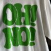 【Unisex】free rage | フリーレイジ　Rycycle Cotton Tee “OH!NO!OH!YES” - WHITE - 画像 (3)