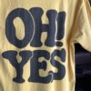 【Unisex】free rage | フリーレイジ　Rycycle Cotton Tee “OH!NO!OH!YES” - YELLOW - 画像 (5)