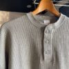【Men's】SEABEES | シービーズ　Pigment Henley neck Thermal L/S - PIGMENT GREY - 画像 (9)