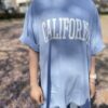 【Ladies】FLAVOR TEE | フレーバーティー　Print Big Tee〔CALIFORNIA〕- BUTTERFLY PEA [23103B05BTP] - 画像 (3)