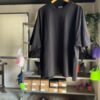 【Men's】THE HOMMARGE EFFORT | ザ・オマージュ　Mockneck Dropshoulder Tee - BLACK - 画像 (2)