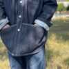 【Men's】free rage | フリーレイジ　"10oz DENIM" PLAY WORK No Collar Jacket - INDIGO - 画像 (4)