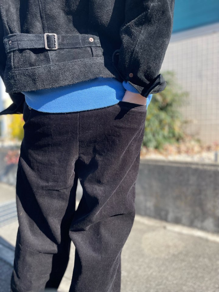【Men's】BIG MIKE | ビッグマイク Corduroy Easy Pants - BLACK - 画像 (6)