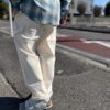 【Men's】BIG MIKE | ビッグマイク　Herringbone Painter Easy Pants - WHITE - 画像 (4)