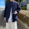 【Men's】*A VONTADE | アボンタージ　Gardener Apron Shirts L/S - DK.NAVY - 画像 (2)
