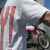 【Unisex】free rage | フリーレイジ　Rycycle Cotton Tee “HEY! YOU” - WHITE - 画像 (6)