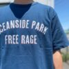 【Unisex】free rage | フリーレイジ　Rycycle Cotton Tee “OCEANSIDE PARK” - NAVY - 画像 (4)
