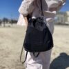 【Unisex】BAICYCLON by bagjack | バイシクロン バイ バッグジャック　Drawstring Bag (Small) - BLACK [BCL-47] - 画像 (4)