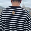 【Men's】melple | メイプル　The American Ringer Border L/S - BLACK / WHITE - 画像 (3)