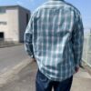 【Men's】BIG MIKE | ビッグマイク　Rayon Mix Ombre Check Shirts - MINT × WHITE - 画像 (6)
