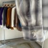 【Men's】BIG MIKE | ビッグマイク　Rayon Mix Ombre Check Shirts - WHITE × GRAY - 画像 (10)