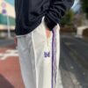NEEDLES | ニードルズ　Zipped Track Pant [POLY SMOOTH] - ICE WHITE [MR289] - 画像 (6)