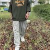 【Unisex】SCREEN STARS | スクリーンスターズ　Sunburned Sweat Tee - OLIVE - 画像 (3)