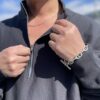 【Men's】*A VONTADE | アボンタージ　Half Zip Stand Collar Sweat - INK - 画像 (6)
