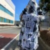 【Men's】STAMP Run&CO | スタンプ ランアンドカンパニー　STAMP Hoodie "SUPPORT YOUR LOCAL." - TIE DYE BLACK - 画像 (2)