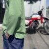 【Unisex】WALLA WALLA SPORT | ワラワラスポーツ　3/4 Baseball Tee - GRASS GREEN - 画像 (6)