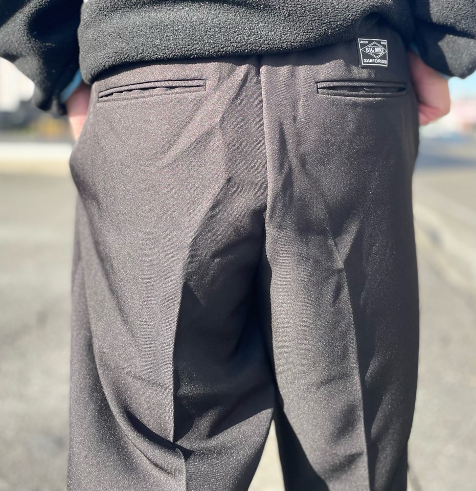 【Men's】BIG MIKE | ビッグマイク Pin Tuck Tropical Easy Pants - BLACK - 画像 (8)