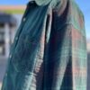 【Unisex】Rebuild by Needles | リビルドバイニードルズ　Flannel Shirt  7Cut Wide Sht / Over Dye - GREEN Ⅱ - 画像 (6)