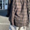 【Unisex】Rebuild by Needles | リビルドバイニードルズ　Flannel Shirt  7Cut Wide Sht / Over Dye - BROWN Ⅰ - 画像 (6)