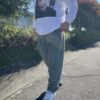 【Men's】BURLAP OUTFITTER | バーラップアウトフィッター　Fleece Track Pant Solid - FOLIAGE - 画像 (7)