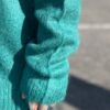 【Unisex】NEEDLES | ニードルズ　Zipped Mohair Cardigan - EMERALD [NS283] - 画像 (4)