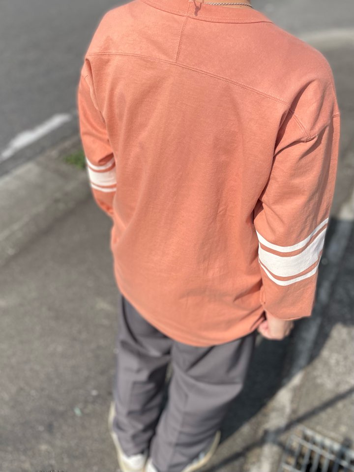 【Men's】*A VONTADE | アボンタージ 7.5oz FootBall T-Shirt - CORAL - 画像 (7)