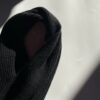 【Unisex】Cozy Cashmere Company | コージーカシミヤカンパニー　 Cashmere Single Rib Scarf - BLACK - 画像 (5)